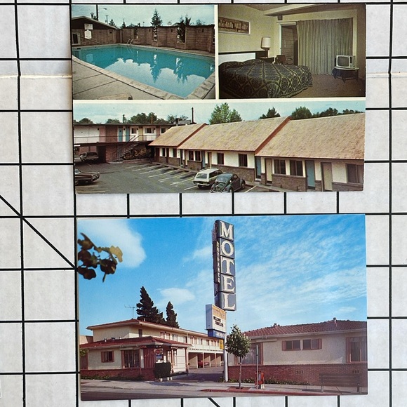Lot (6) vintage postcards, motels PNW, Motel 6, All-View, Flagstone Motel - Picture 3 of 9